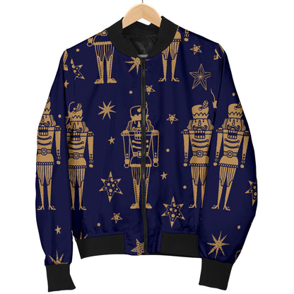Nutcracker Pattern Print Design A05 Women's Bomber Jacket