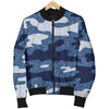 Jean Camouflage Pattern Print Design 05 Women's Bomber Jacket