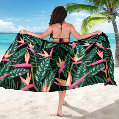 Bird Of Paradise Pattern Print Design BOP03 Sarong Pareo Wrap