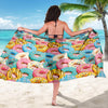 Donut Pattern Print Design DN01 Sarong Pareo Wrap