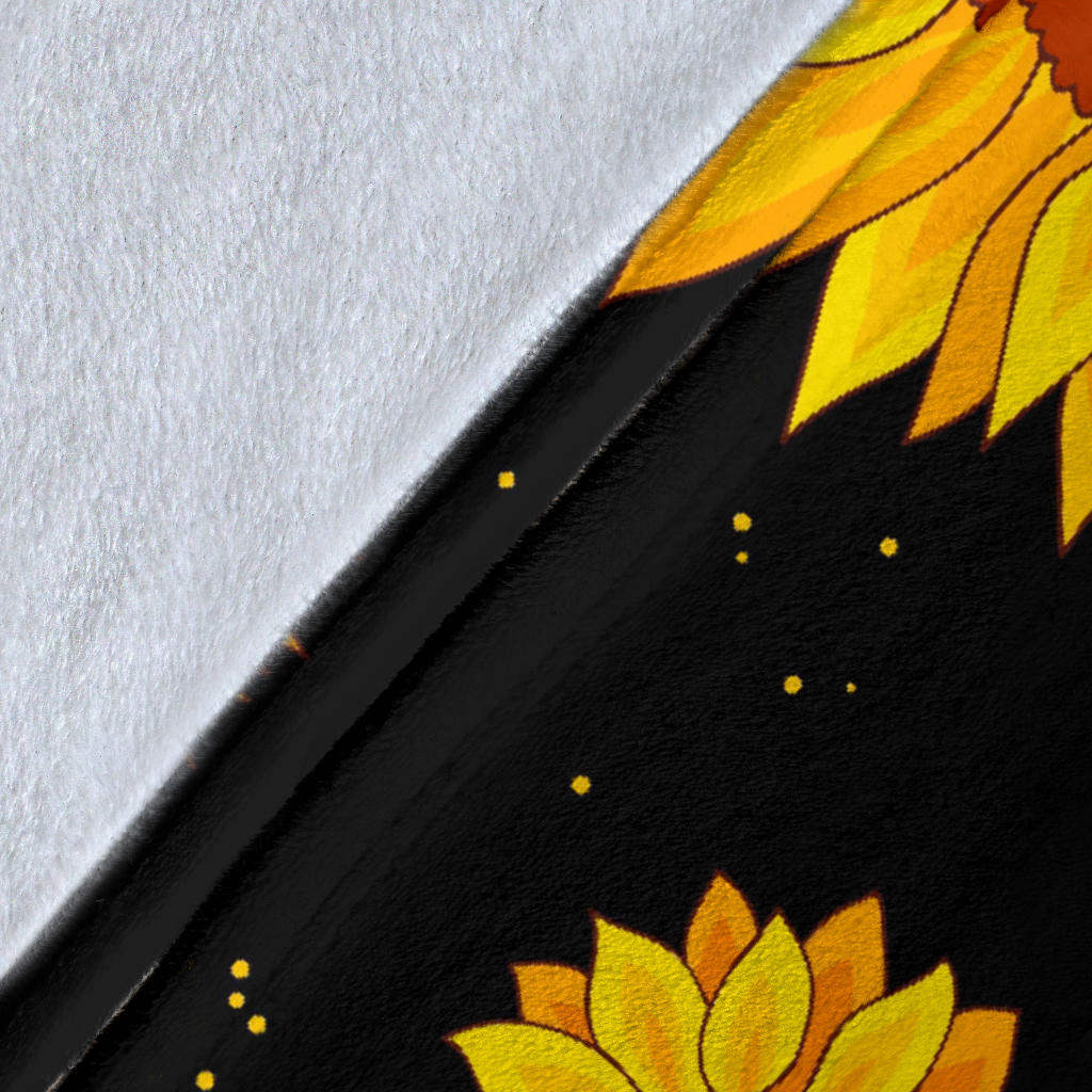 Sunflower Pattern Print Design SF09 Fleece Blanket
