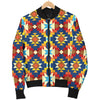 Aztec Pattern Print Design 01 Women's Bomber Jacket