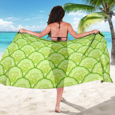 Cucumber Pattern Print Design CC04 Sarong Pareo Wrap