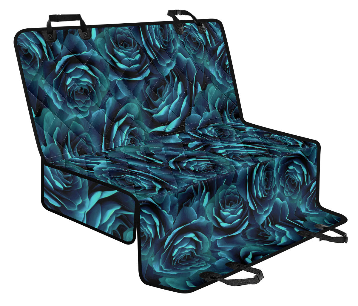 Camellia Pattern Print Design CM04 Rear Dog  Seat Cover