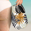 Colorful Tropical Palm Leaves Aqua Water Shoes