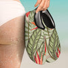 Bird Of Paradise Pattern Print Design BOP08 Aqua Water Shoes