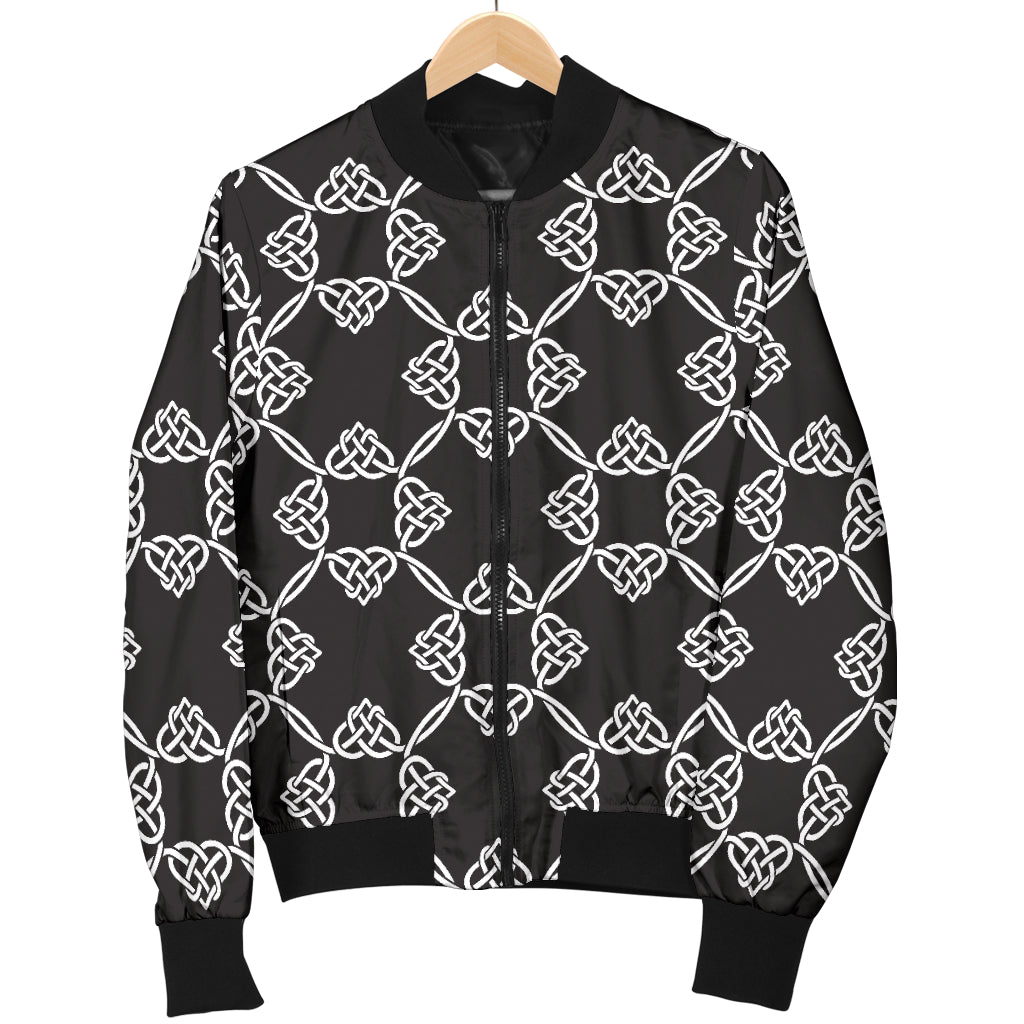 Celtic Pattern Print Design 06 Women's Bomber Jacket