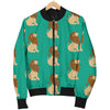 Lion Pattern Print Design 02 Women's Bomber Jacket