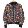 Bohemian Pattern Print Design 08 Women's Bomber Jacket