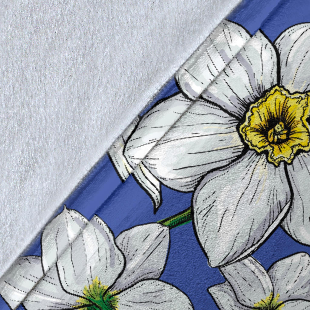 Daffodils Pattern Print Design DF08 Fleece Blanket