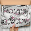 Cherry Blossom Pattern Print Design CB03 Sneakers White Bottom Shoes