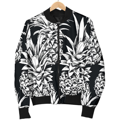 Pineapple Pattern Print Design PP08 Men Bomber Jacket