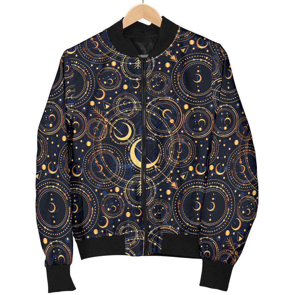 Celestial Pattern Print Design 04 Women's Bomber Jacket