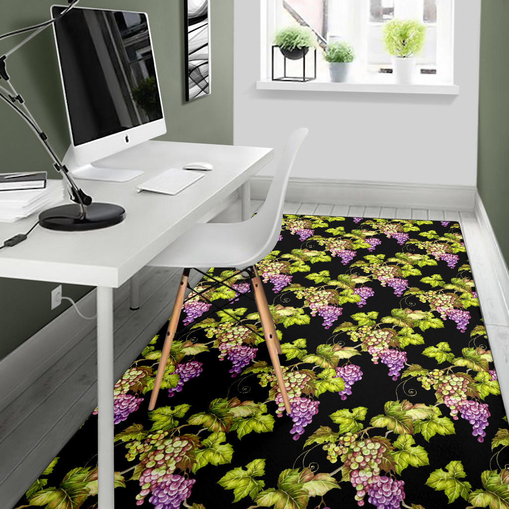 Grape Pattern Print Design GP04 Area Rugs