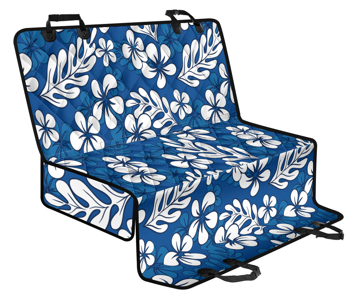 Plumeria Pattern Print Design PM015 Rear Dog  Seat Cover