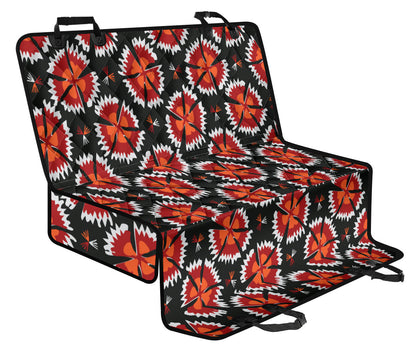 Carnations Pattern Print Design CN03 Rear Dog  Seat Cover
