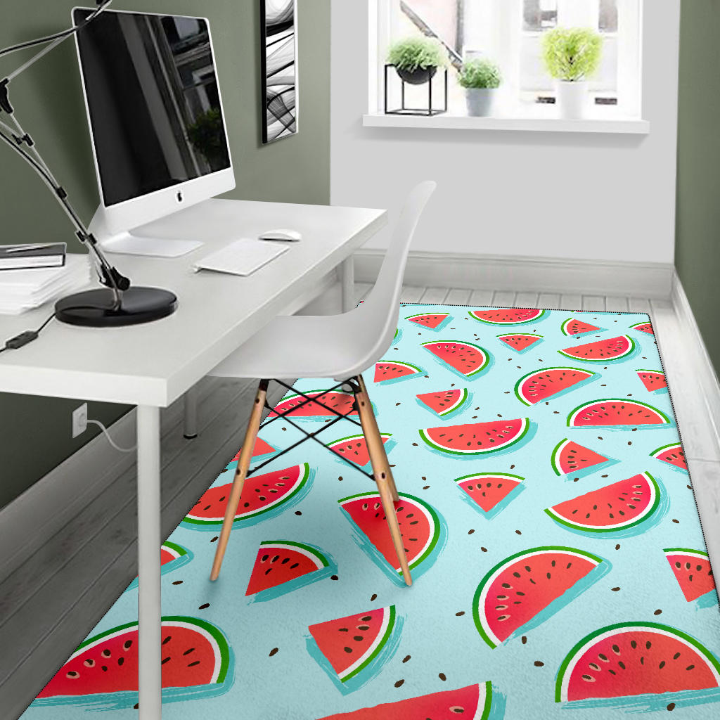 Watermelon Pattern Print Design WM03 Area Rugs