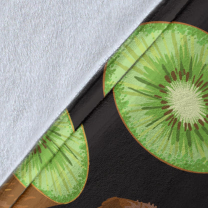 Kiwi Pattern Print Design KW03 Fleece Blanket