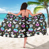 Donut Unicorn Pattern Print Design DN09 Sarong Pareo Wrap