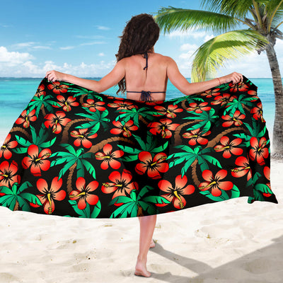 Hawaiian Themed Pattern Print Design H022 Sarong Pareo Wrap