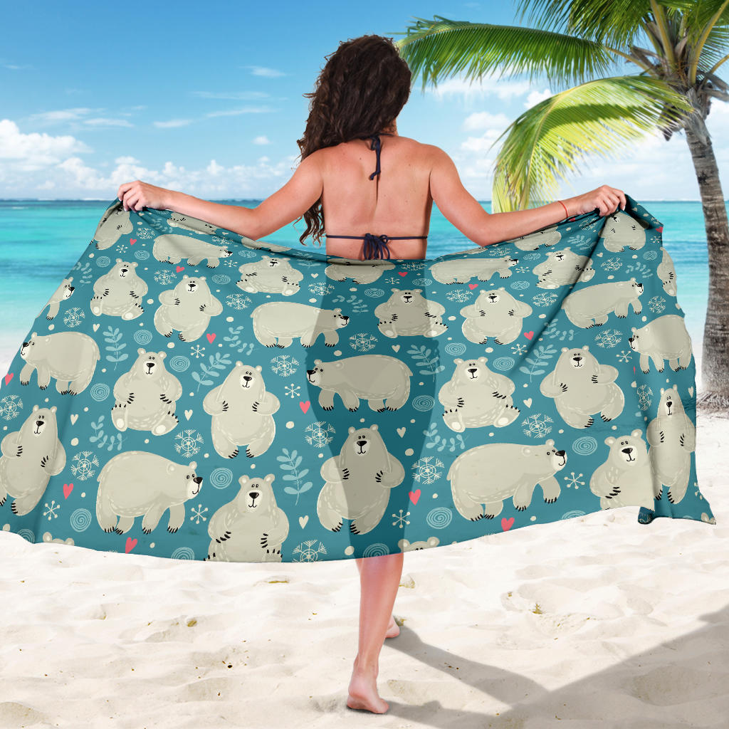 Bear Pattern Print Design BE04 Sarong Pareo Wrap