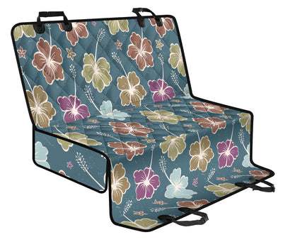 Hibiscus Pattern Print Design HB033 Rear Dog  Seat Cover