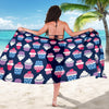 Cupcake Pattern Print Design CP04 Sarong Pareo Wrap