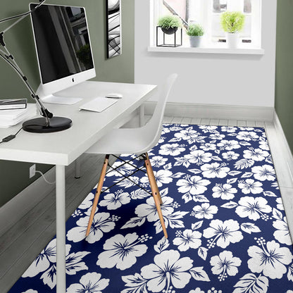 Hibiscus Pattern Print Design HB012 Area Rugs