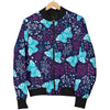 Butterfly Pattern Print Design 011 Women's Bomber Jacket