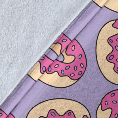 Donut Pattern Print Design DN015 Fleece Blanket