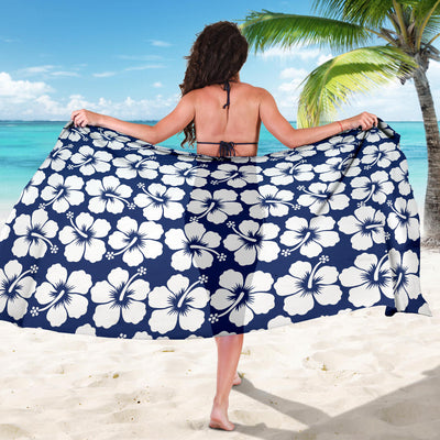 Hibiscus Pattern Print Design HB013 Sarong Pareo Wrap