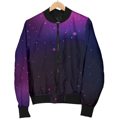 Night sky Pattern Print Design A04 Women's Bomber Jacket