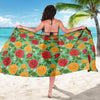 Dahlia Pattern Print Design DH011 Sarong Pareo Wrap