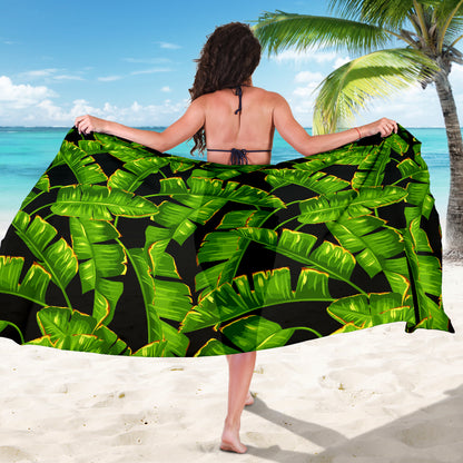 Banana Leaf Pattern Print Design BL06 Sarong Pareo Wrap