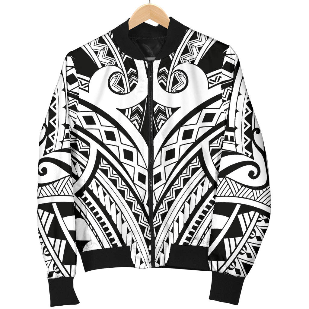 Maori Pattern Print Design 06 Women's Bomber Jacket