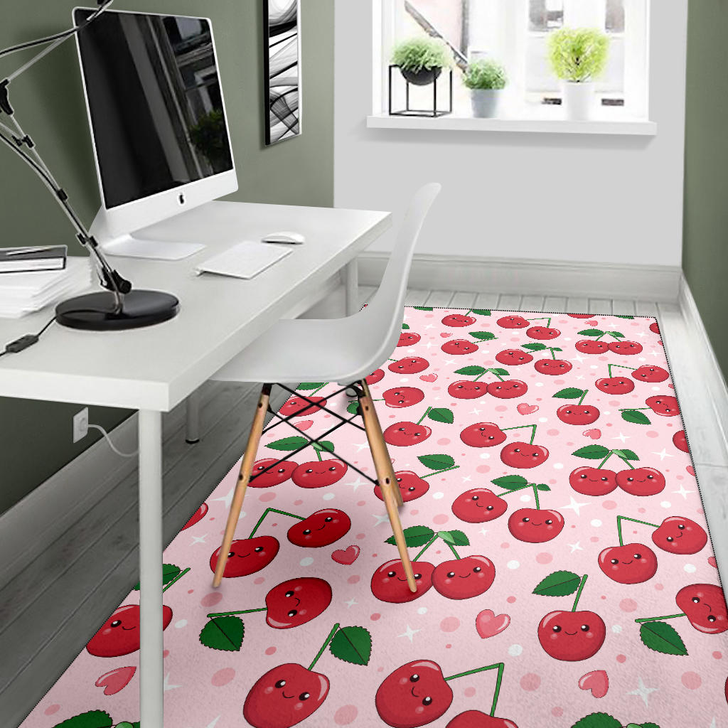 Cherry Pattern Print Design CH02 Area Rugs