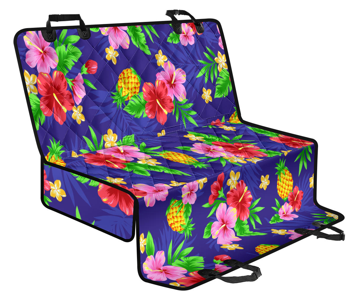 Hawaiian Themed Pattern Print Design H05 Rear Dog  Seat Cover