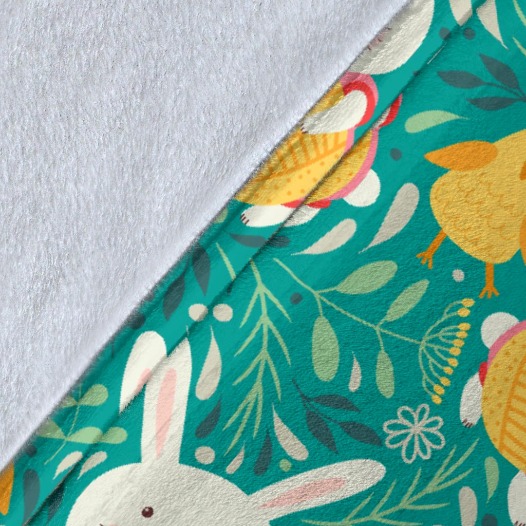 Easter Eggs Pattern Print Design RB02 Fleece Blanket