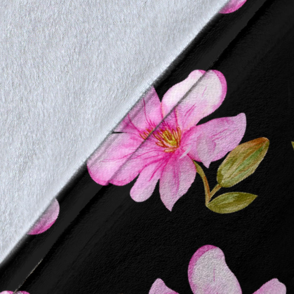 Magnolia Pattern Print Design MAG06 Fleece Blanket