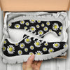 Daisy Pattern Print Design DS01 Sneakers White Bottom Shoes