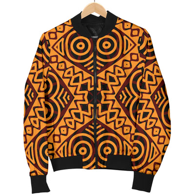 African Pattern Print Design 05 Women's Bomber Jacket