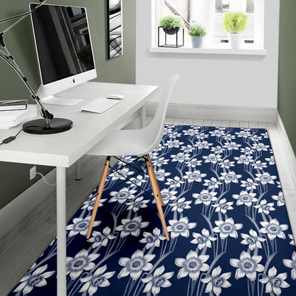 Daffodils Pattern Print Design DF09 Area Rugs