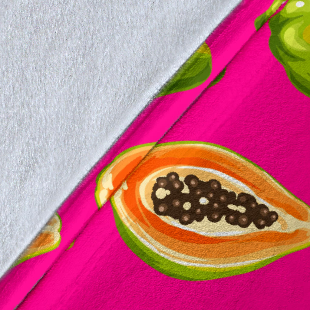 Papaya Pattern Print Design PP02 Fleece Blanket