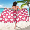 Heart Key Pattern Print Design HE09 Sarong Pareo Wrap