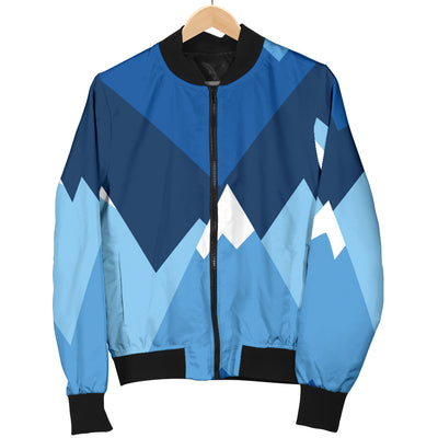 Mountain Pattern Print Design 04 Women's Bomber Jacket