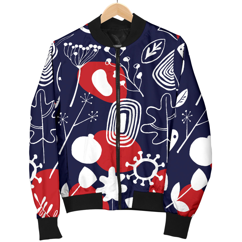 Nordic Pattern Print Design A02 Women's Bomber Jacket