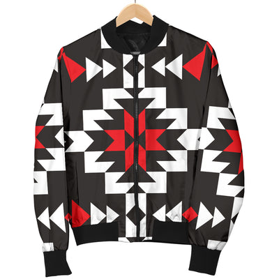 Navajo Pattern Print Design A02 Women's Bomber Jacket