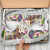 Butterfly Colorful Indian Style Sneakers White Bottom Shoes