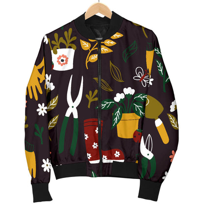 Gardening Pattern Print Design G05 Men Bomber Jacket