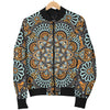 Mandala Pattern Print Design 05 Women's Bomber Jacket